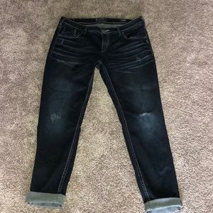 Silver boyfriend jeans